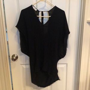Francesca’s black swim cover up